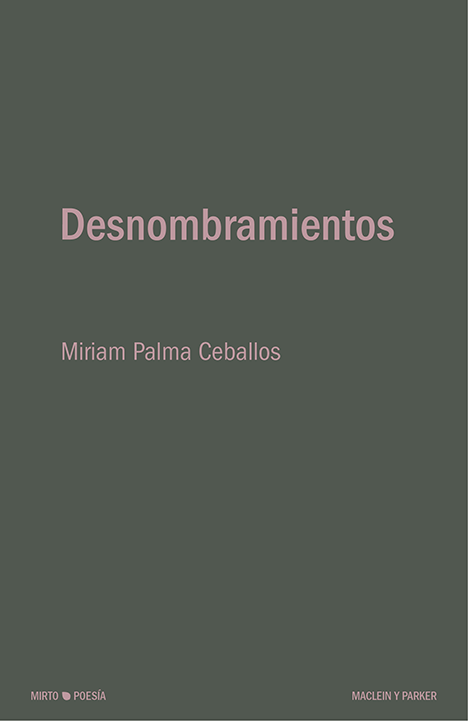 Miriam Palma Ceballos: Desnombramientos (Paperback, Español language, Maclein y Parker)