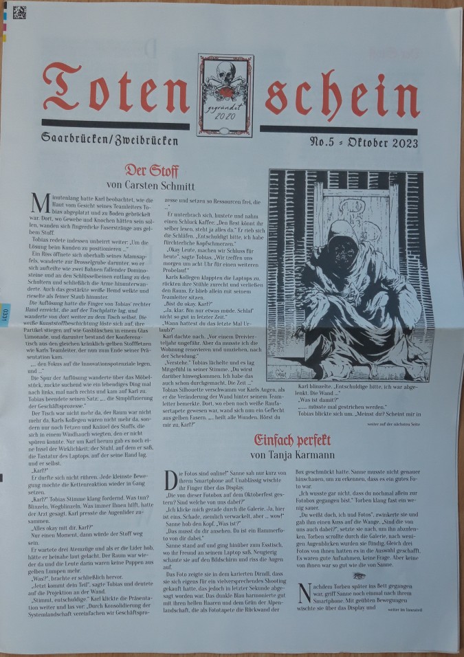 Carsten Schmitt, Tanja Karmann, Annette von Droste-Hülshoff: Totenschein Nr. 5 (Paperback, Deutsch language)